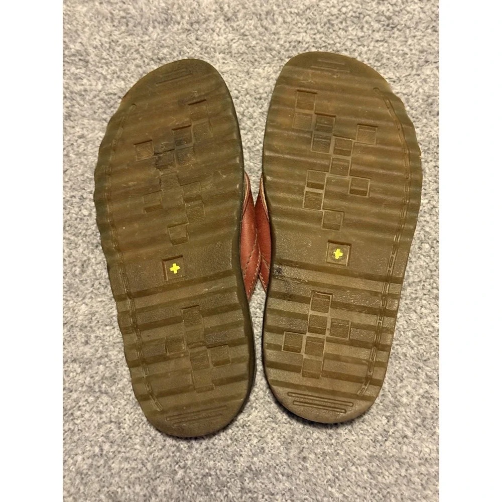 Dr. Martens Sandals Brown Leather Thong Flip Flop Casual Mens 6 Ladies 7 Unisex